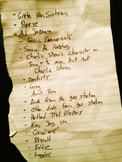 Shamar's No Talk List